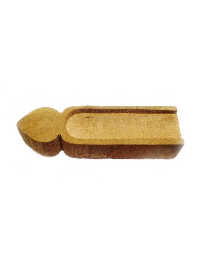 MAYAPURI Wooden Tilak Stamp Original, ISKCON Tilaka Mold, Pure Vaishnav Tilaka Stamp | U Shape Tilok Kanthi for forehead, Easy to use for Daily Tilak (Pack of 1) - Image 2